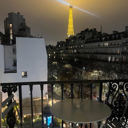 Appartement Paris Vue Tour Eiffel Trocadero Extérieur photo