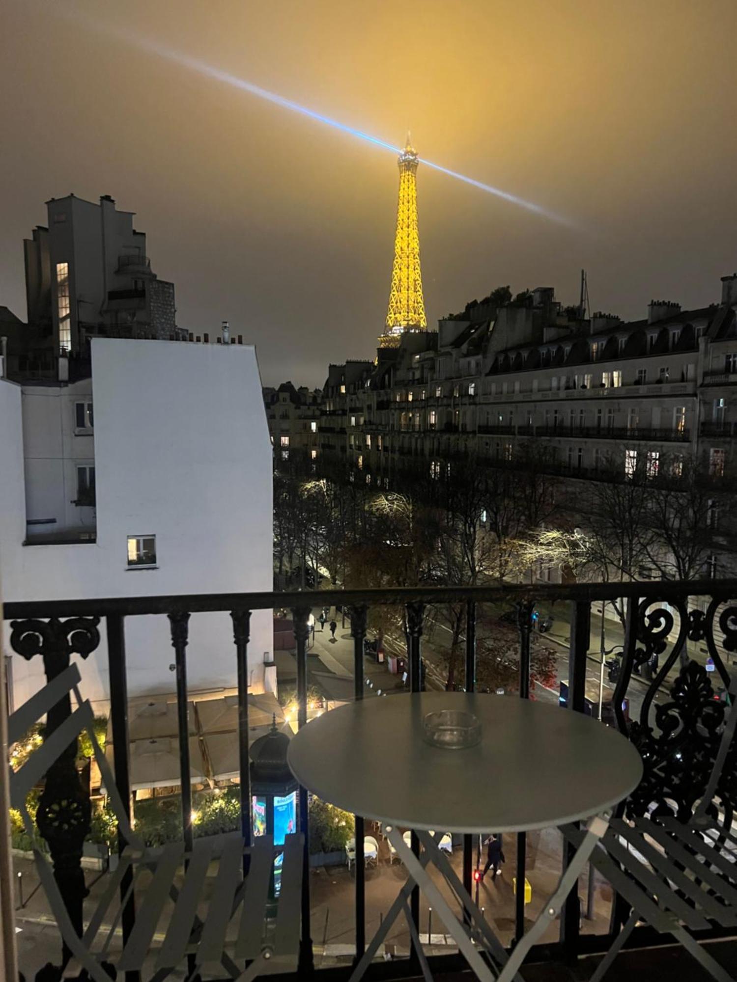 Appartement Paris Vue Tour Eiffel Trocadero Extérieur photo