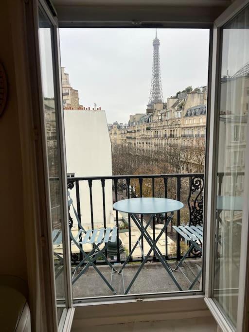 Appartement Paris Vue Tour Eiffel Trocadero Extérieur photo