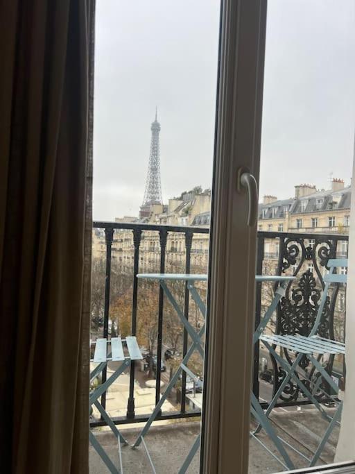 Appartement Paris Vue Tour Eiffel Trocadero Extérieur photo